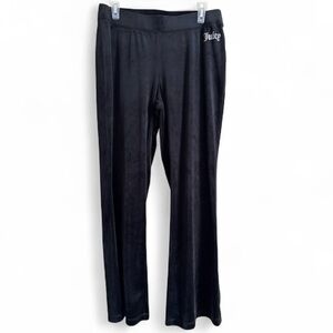Juicy Couture Black  Velour Pants women’s size medium